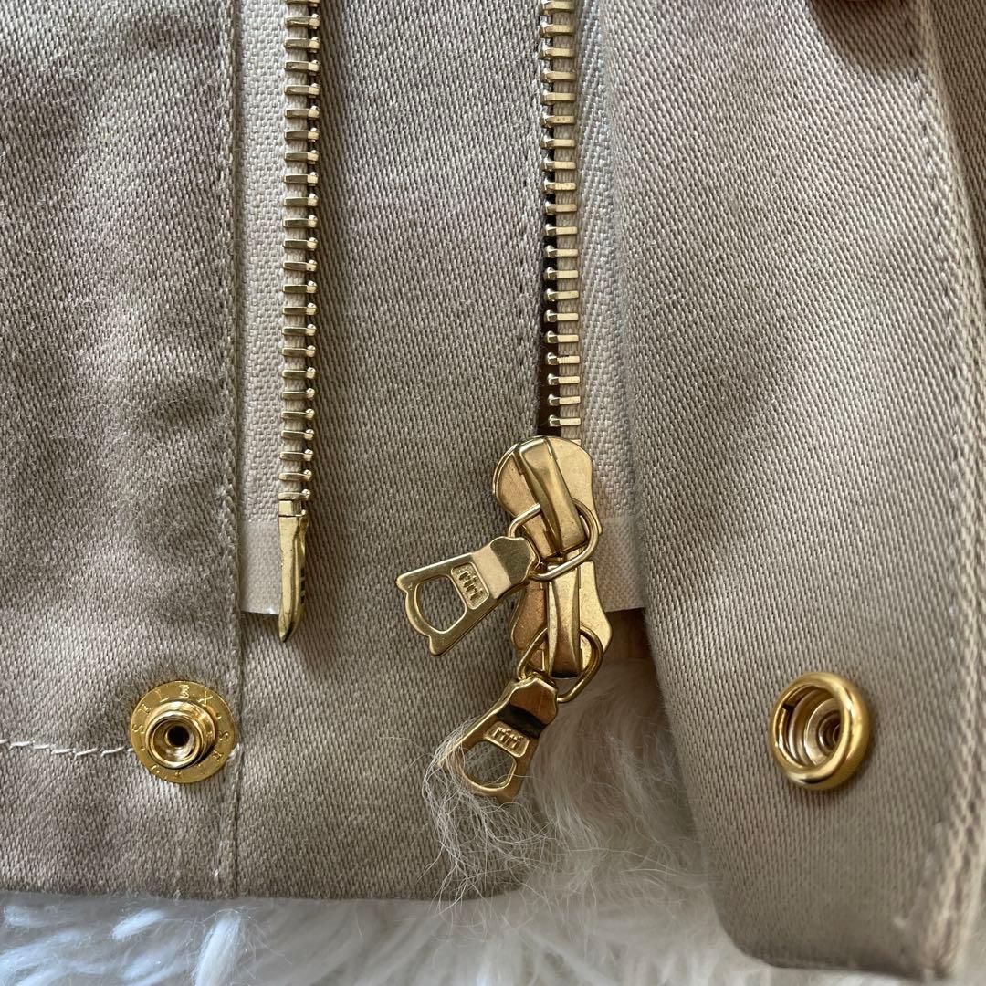 【専用】ドゥロワージャケット　ムートンコンビ　切り替え　ベージュ　36