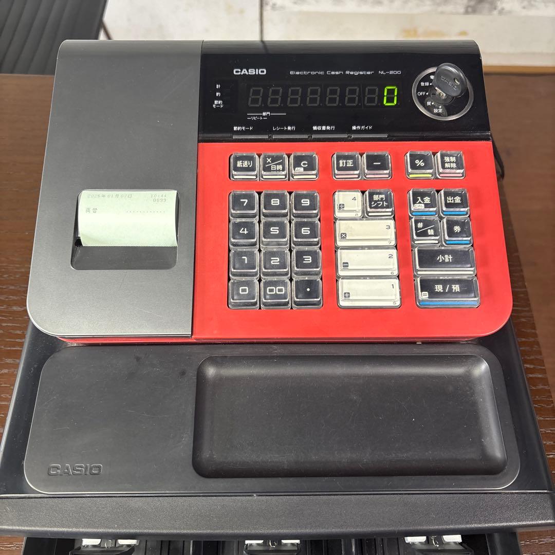 カシオレジスターSE-S20/NL200 レッド【動作確認済み】