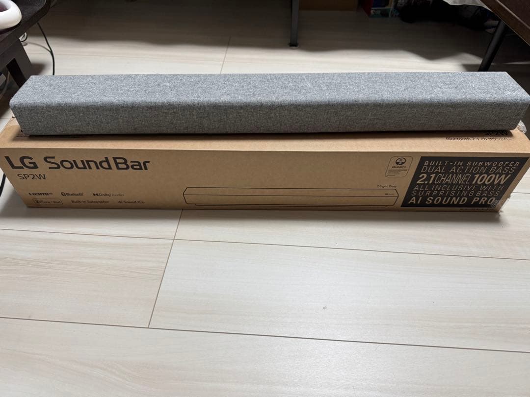 LG 2.1ch サウンドバー SP2W Bluetooth対応
