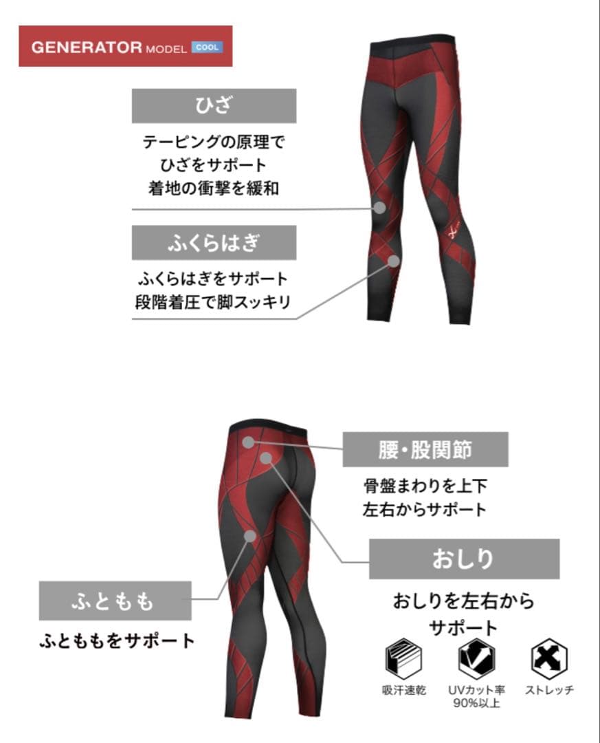 き*や様 ワコール　CW-X HZY279 ジェネレーターモデルクール　ロング