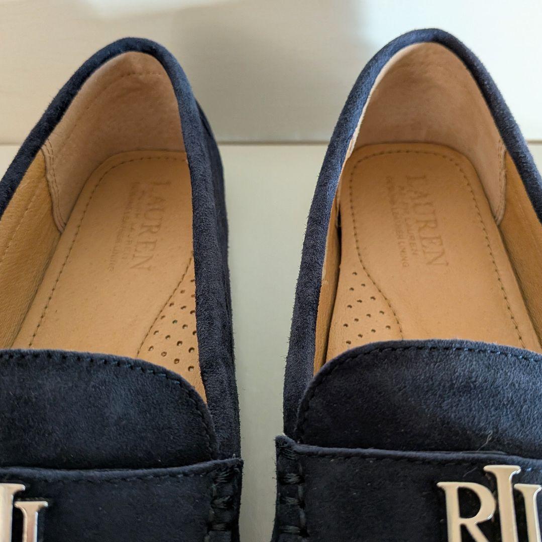 未使用級　ローレンラルフローレン　ドライビングシューズ　ローファー　スエード