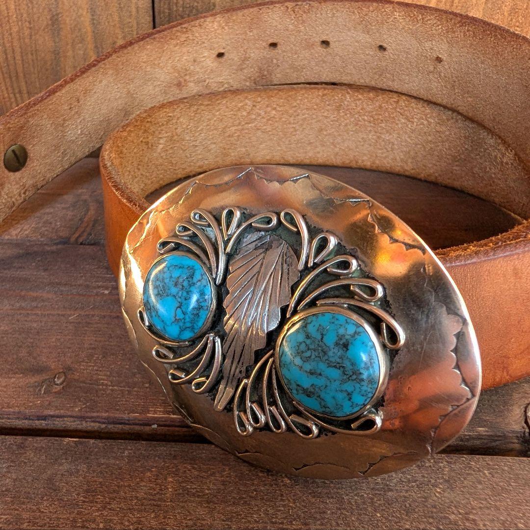 Indian Jewelry ターコイズ バックル ベルト