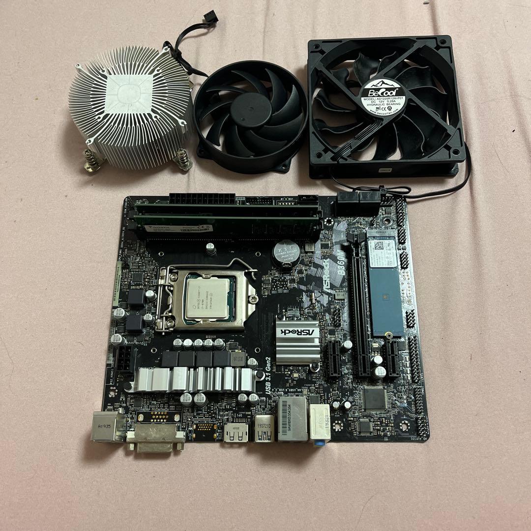 ASRockマザーボード CPU メモリーカード ファン