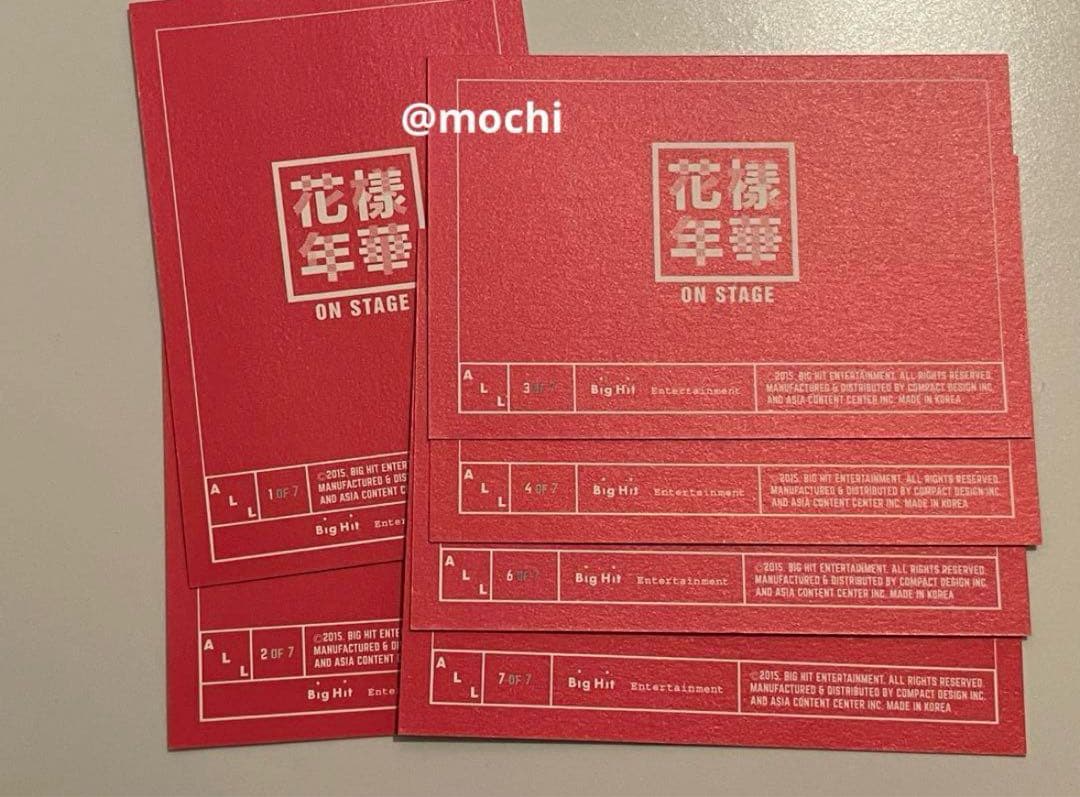BTS 花様年華 ONSTAGE ミニフォト ALL 全員