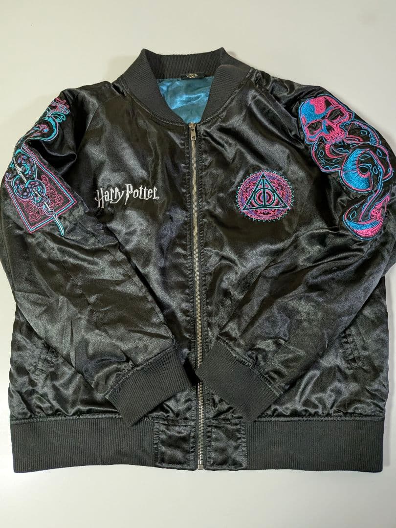 K S　ハリーポッター ディメンターキス　スカジャン　Ｌ ブラック