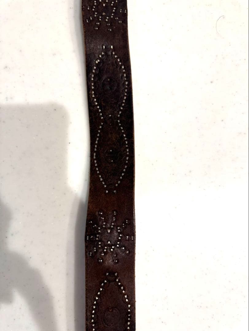 【早い者勝ち！希少】HTC エイ革スタッズベルト32インチ レッドスティングレイ