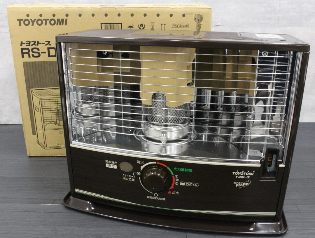 ▲未使用トヨトミ 石油ストーブ RS-D29B ブラウン 暖房器具