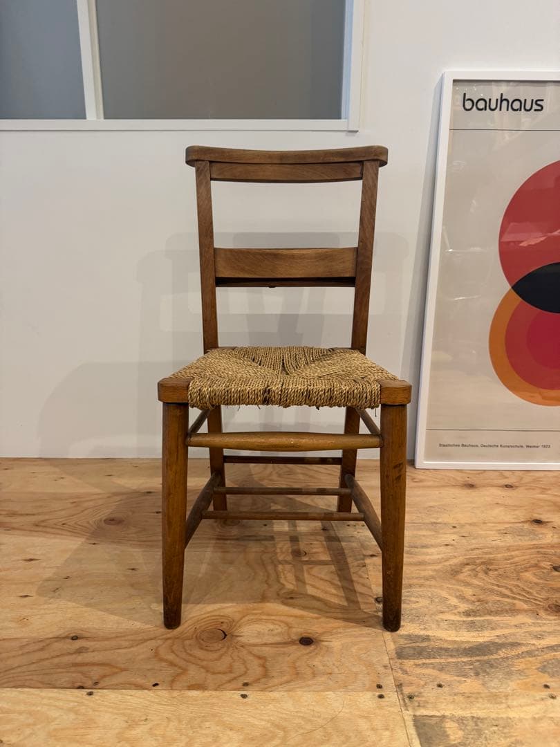 チャーチチェア(座面コード網)