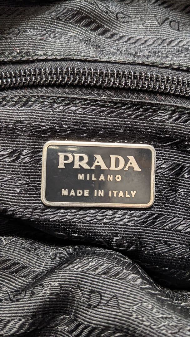 PRADA プラダ テスート ナイロン リュックサック ナイロン×レザー 黒