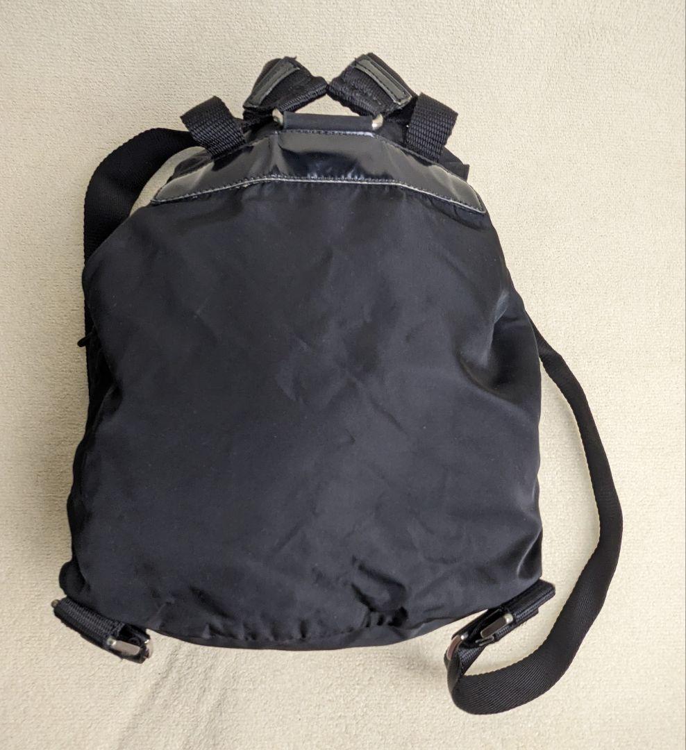 PRADA プラダ テスート ナイロン リュックサック ナイロン×レザー 黒