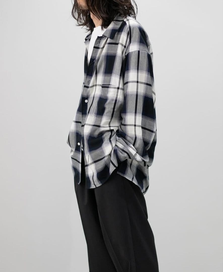 Afiit CHECK SHIRT BLUE サイズ1 25SS
