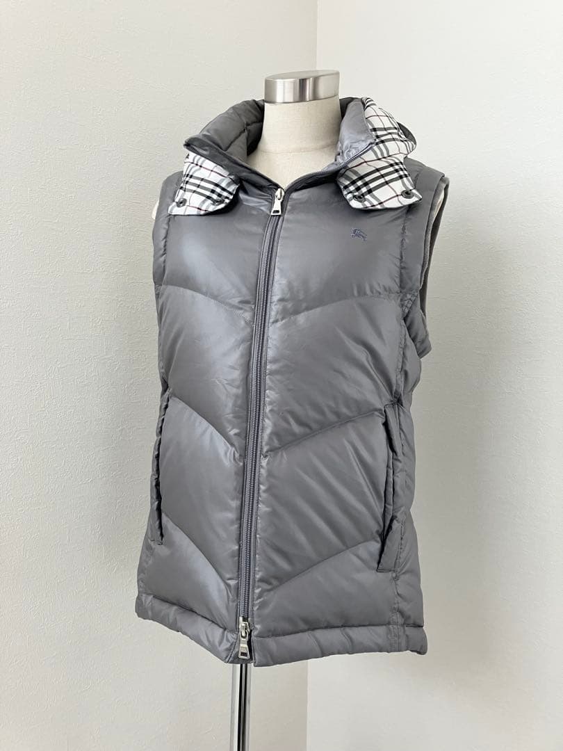 BURBERRY BLACK LABEL✨ダウンベスト　グレー　M