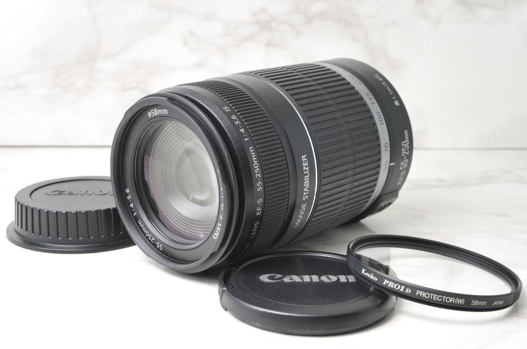 望遠レンズ Canon EF-S 55-250mm IS⭐️ズームレンズ