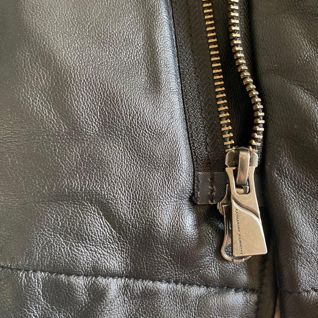 キャサリンハムネット KATHARINE HAMNETT レザージャケット　S