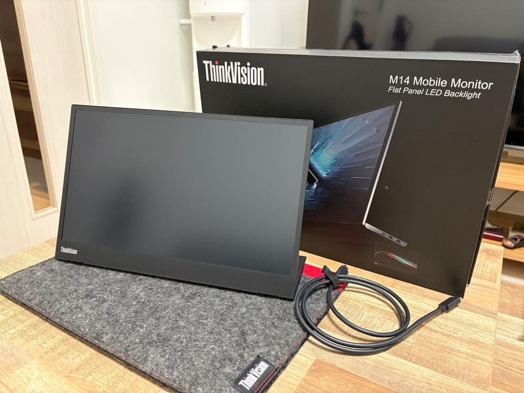 ディスプレイ・モニター本体 Lenovo ThinkVision M14 Mobile Monitor