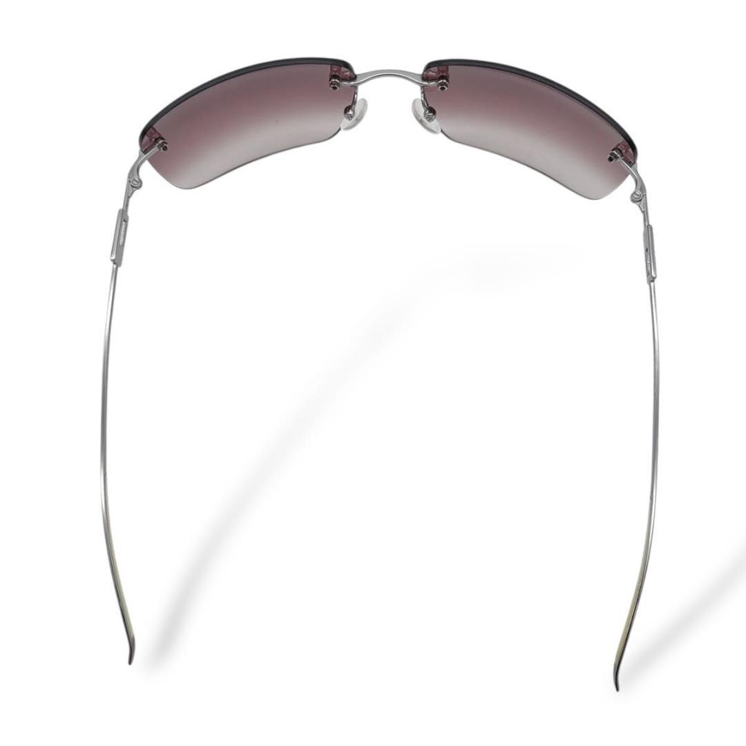 小物 GUCCI sunglasses rimless stone silver
