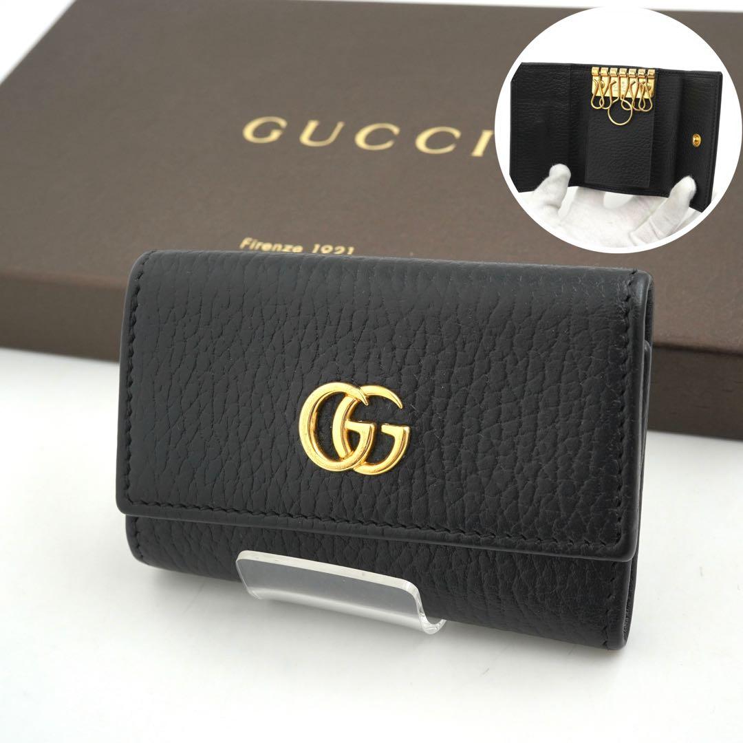 ✨未使用に近い✨　GUCCI キーケース　キーリング　マーモント　GGロゴ 6連