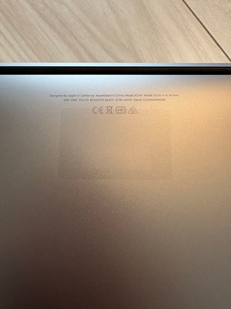 MacBook Pro 16インチ 2019 core i9 1TB 32GB