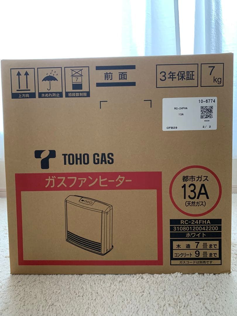 TOHO GAS ガスファンヒーター RC-24FHA