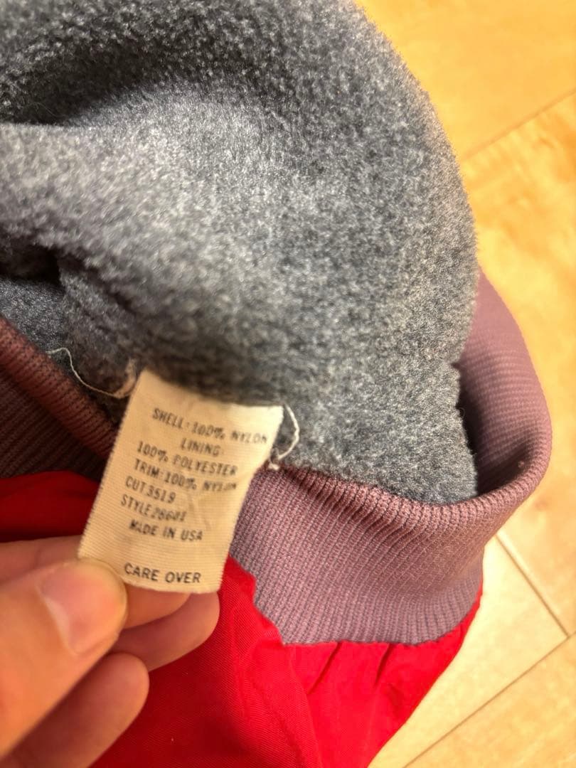 80s Patagonia シェルドシンチラベスト ヴィンテージ　古着　赤