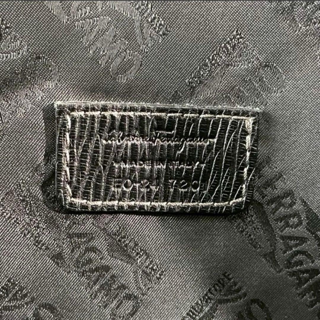 【美品】フェラガモ トートバッグ 2way ロゴ レザー 黒 大容量