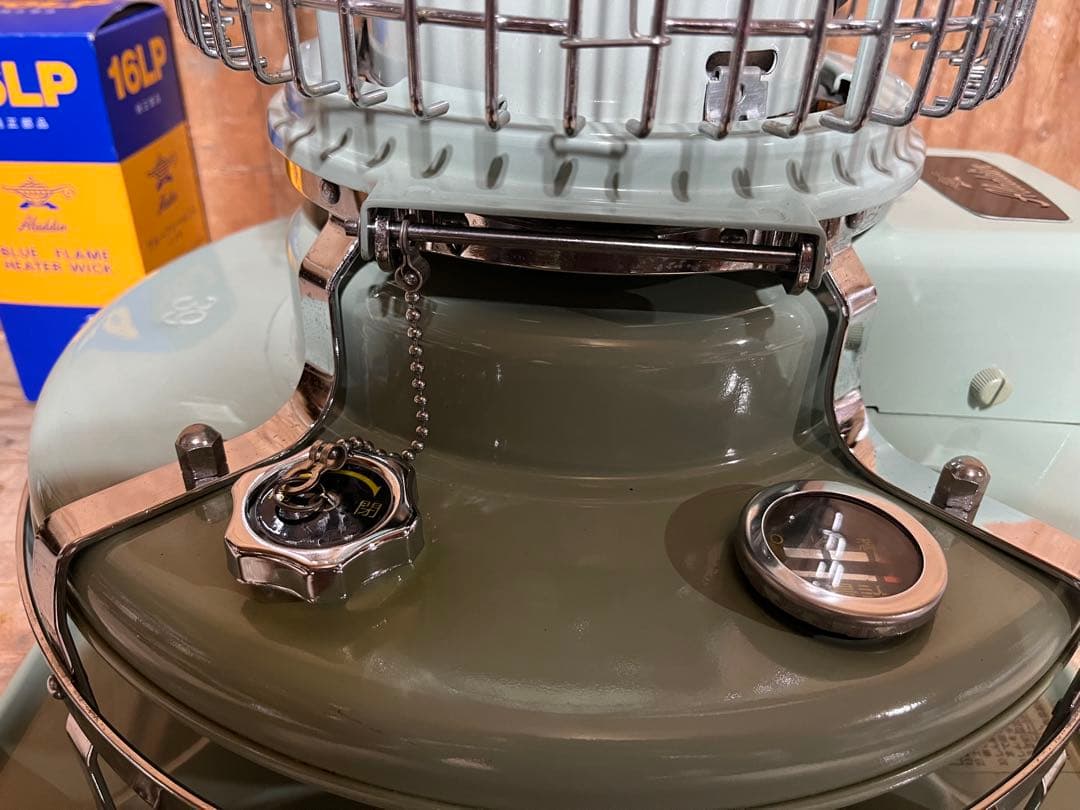新品芯交換済 アラジン39型 レトロ 中古 分解メンテナンス済 石油ストーブ