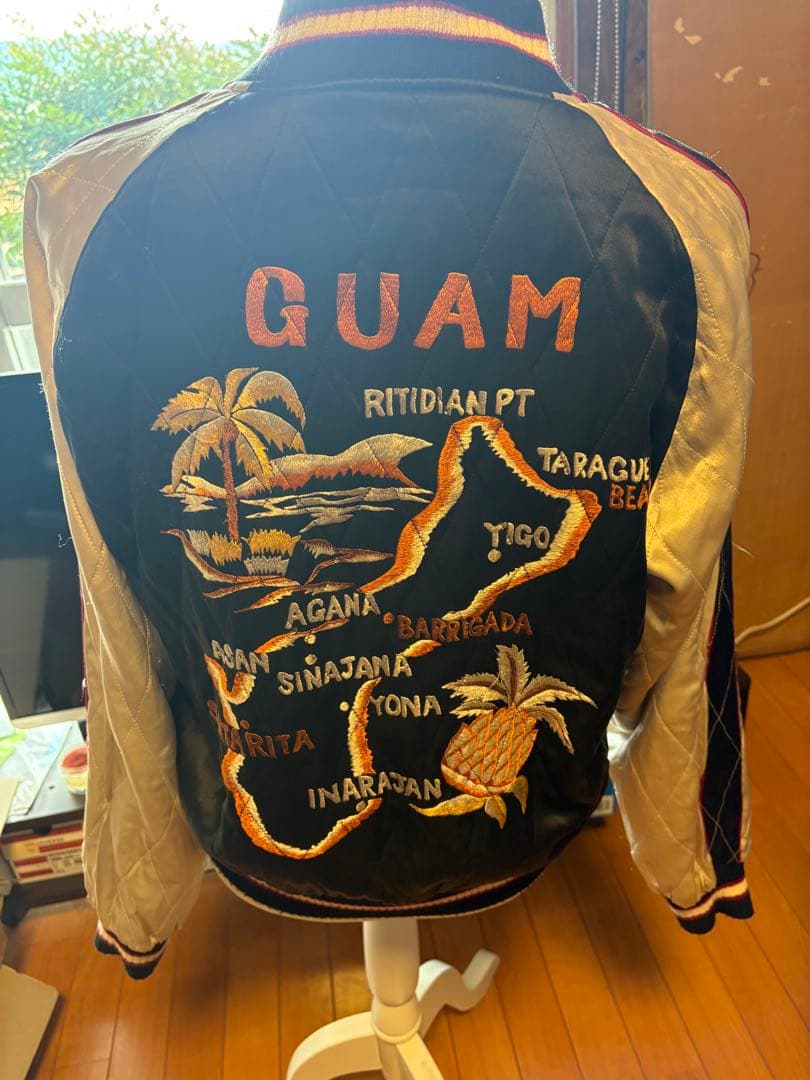 Vintage ドラゴン×グアム刺繍 　　 スカジャン スーベニアジャケット