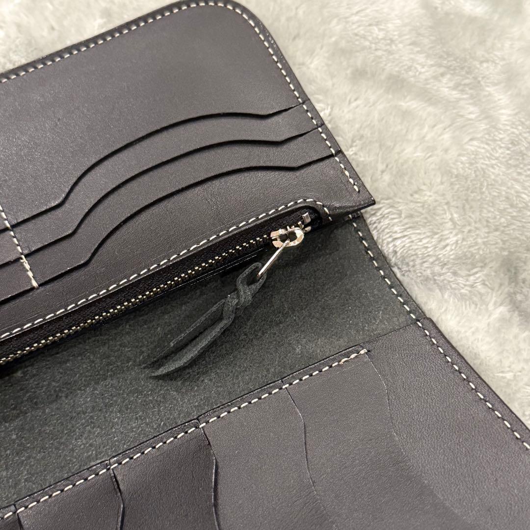⭐️新品未使用⭐️　KC’s　ケーシーズ　長財布　二つ折り　ブラック　レザー