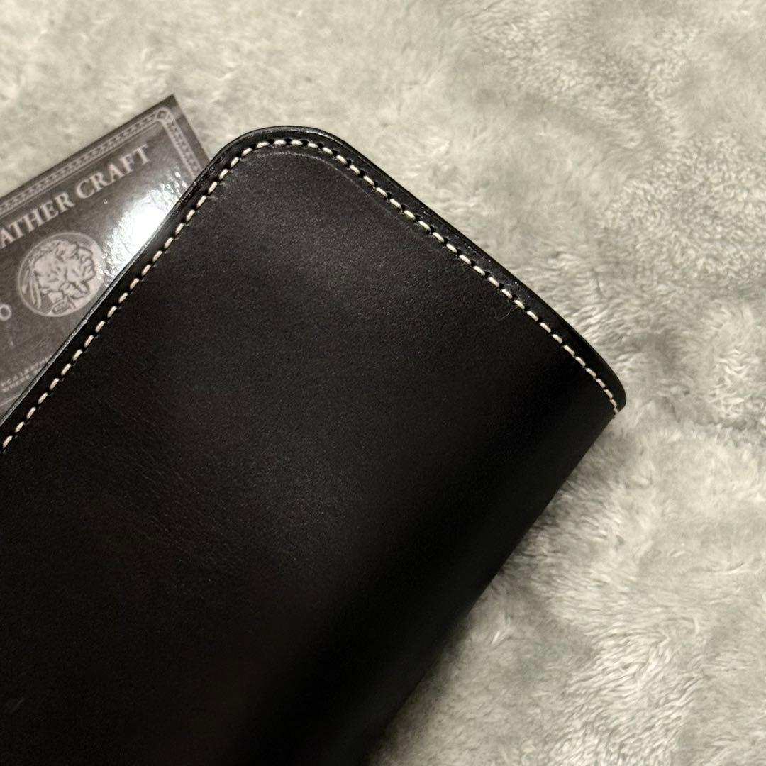 ⭐️新品未使用⭐️　KC’s　ケーシーズ　長財布　二つ折り　ブラック　レザー