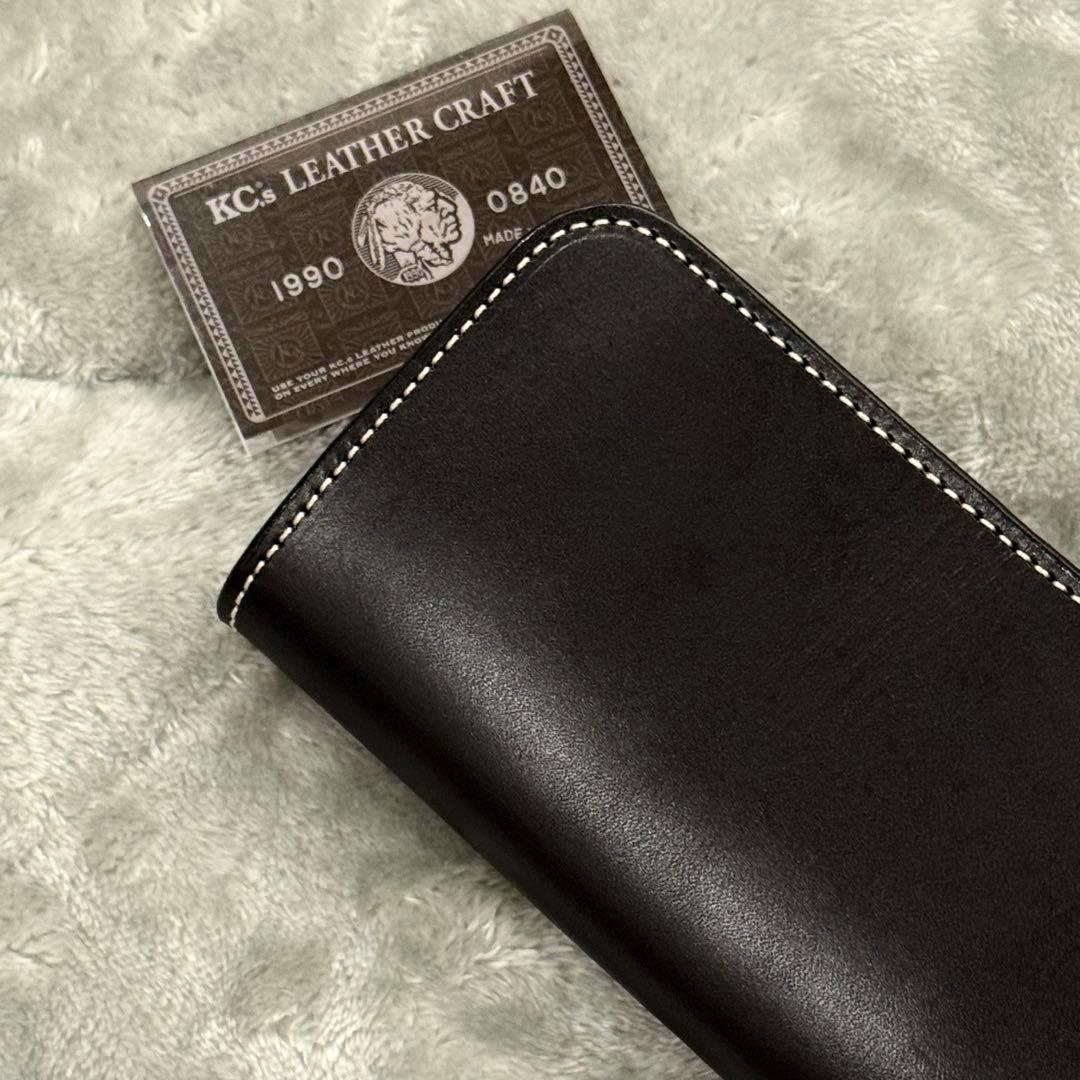 ⭐️新品未使用⭐️　KC’s　ケーシーズ　長財布　二つ折り　ブラック　レザー