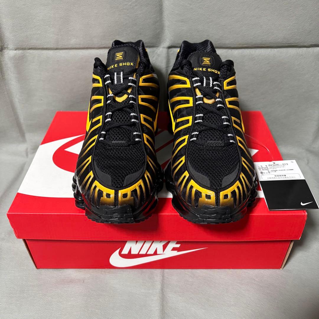 ナイキ　ショックス　TL ブラック　ゴールド　黒　金　イエロー　黄　28.5