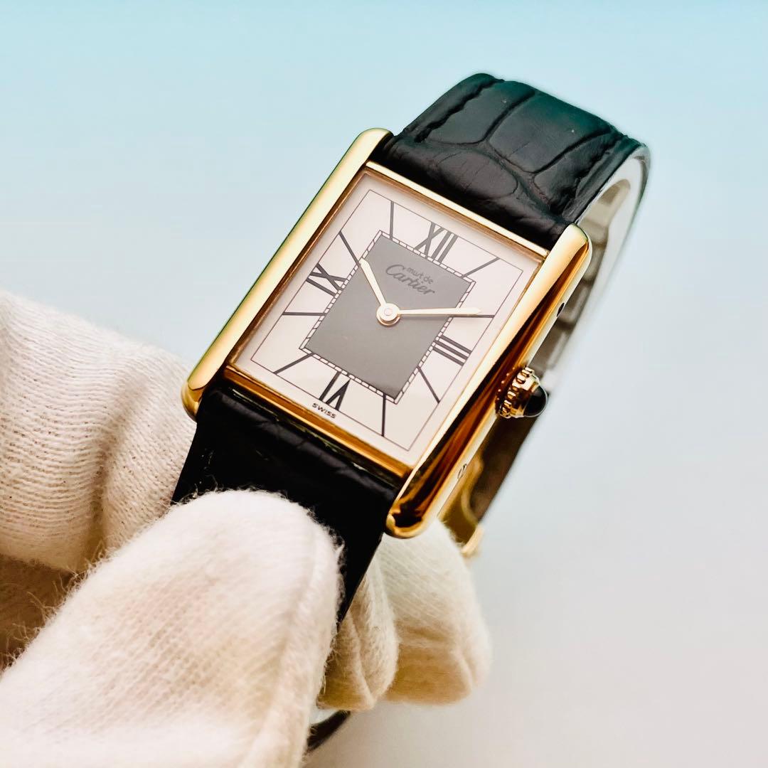 【極上品】カルティエ マストタンク LM ヴェルメイユ 整備済 590005