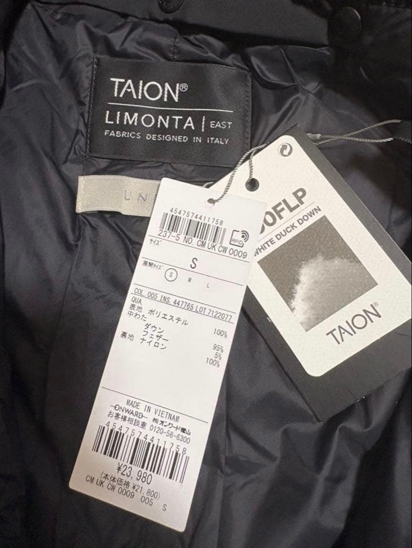 UNFILO軽量で暖かいTAIONコラボ 2WAY キルティングダウン00