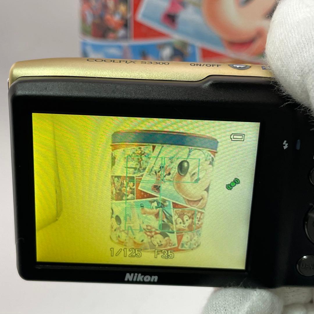 実写美⭕️美品【動作確認済み】Nikon COOLPIX S3300 ゴールド