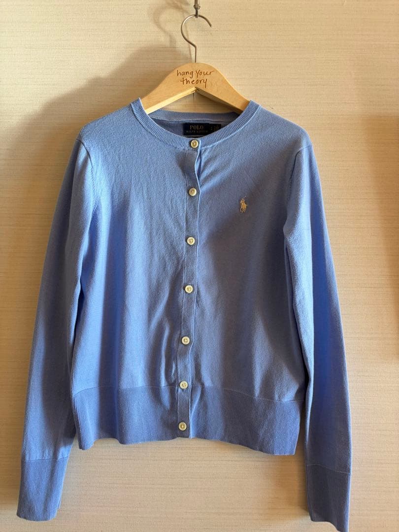 POLO RALPH LAUREN ライトブルーカーディガン