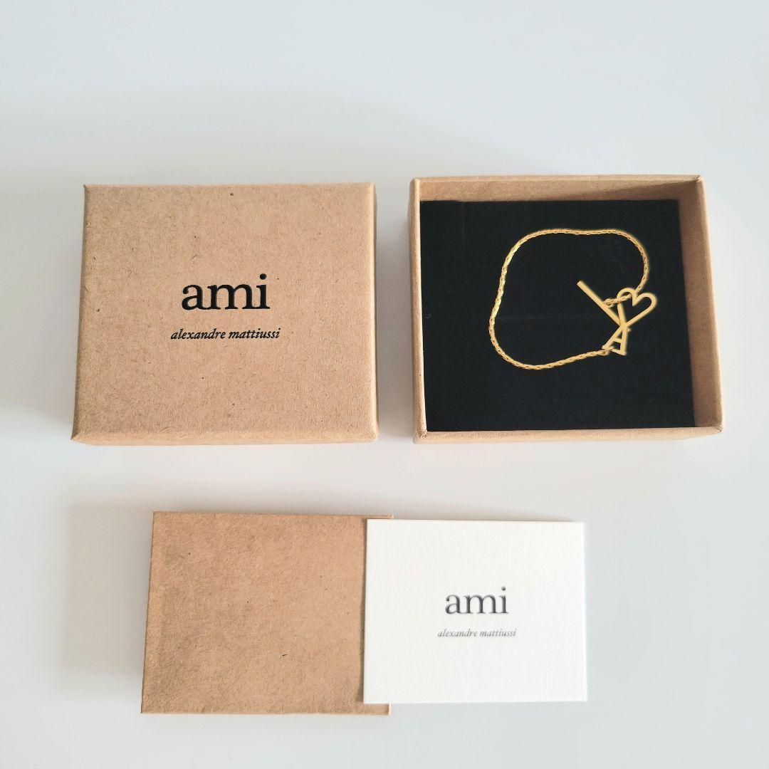 【新品】AMI PARIS/ AMI DE COEUR チェーンブレスレット S