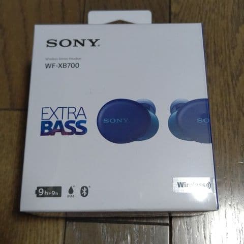 新品未開封 ソニー ワイヤレス ヘッドホン WF-XB700 (L) ブルー