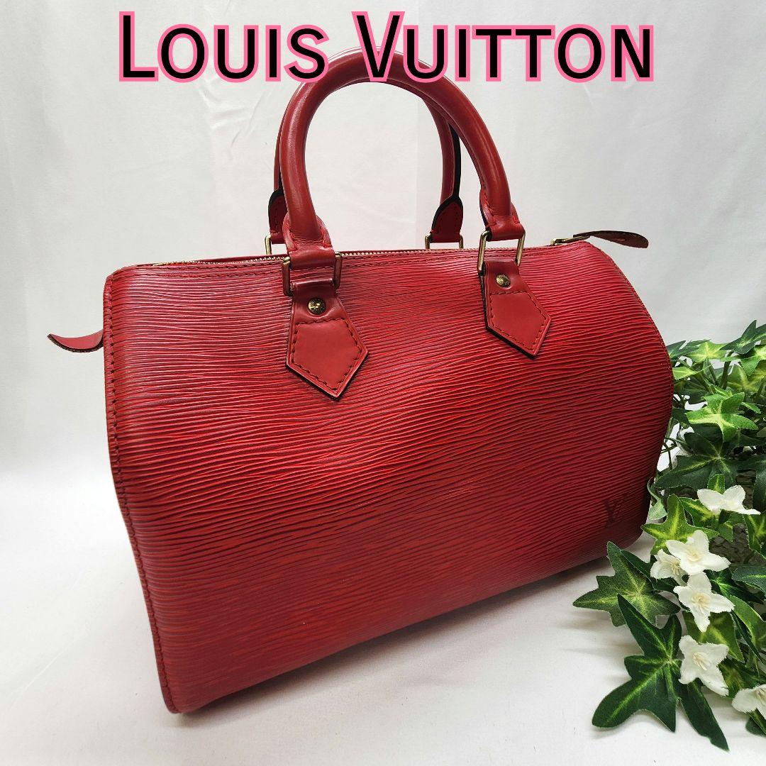 【美品】Louis Vuitton ルイヴィトン エピ スピーディー25 レッド