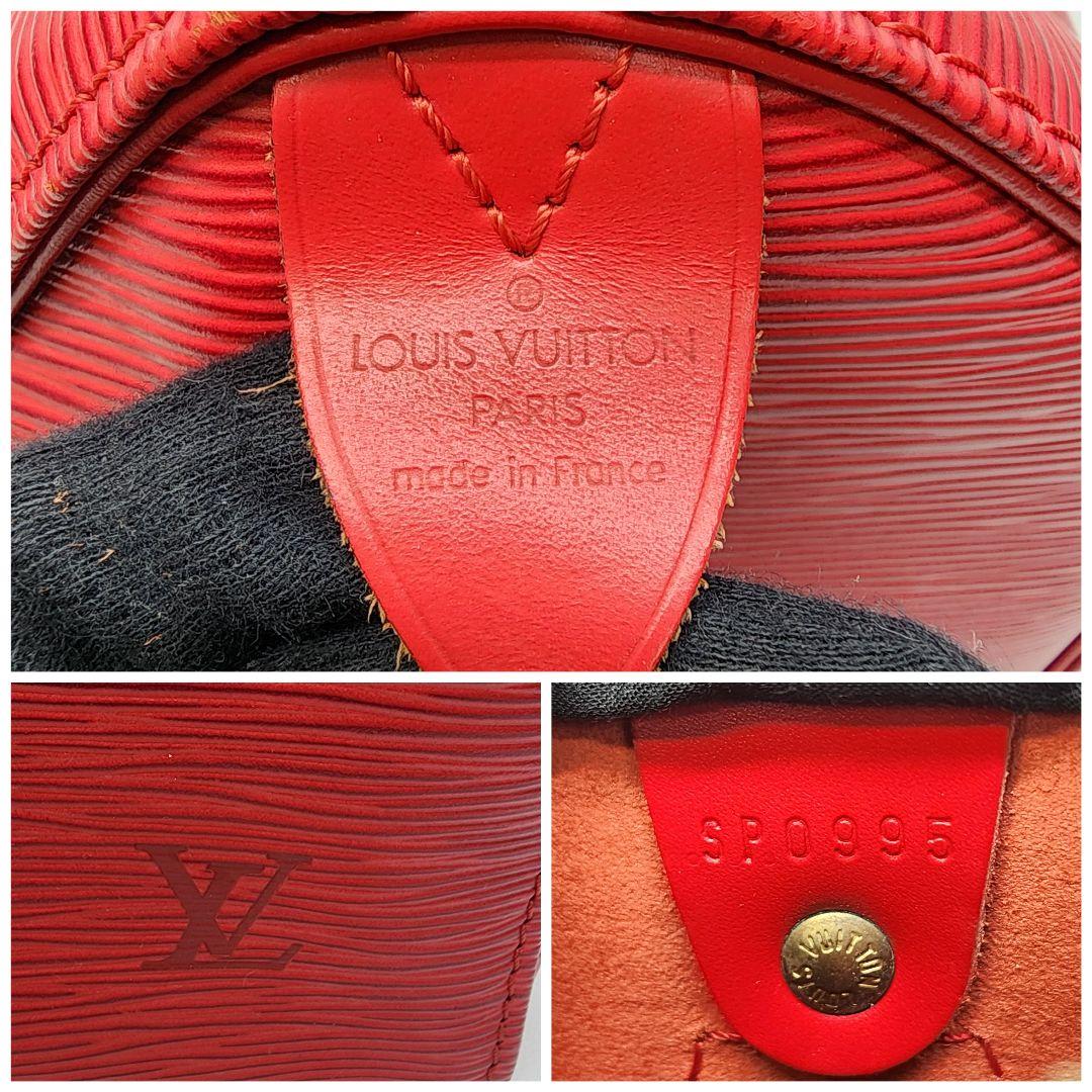 【美品】Louis Vuitton ルイヴィトン エピ スピーディー25 レッド