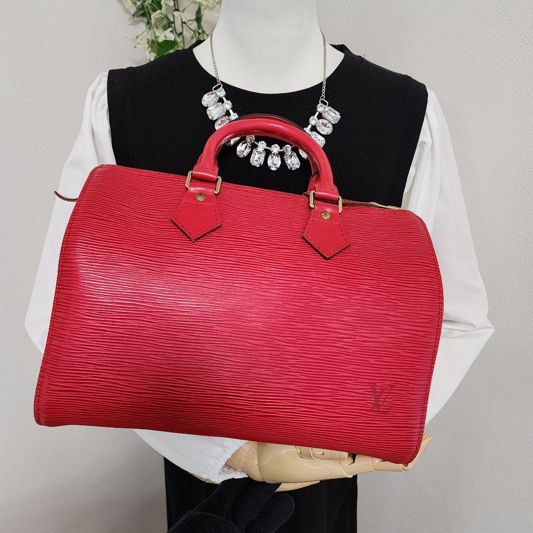 【美品】Louis Vuitton ルイヴィトン エピ スピーディー25 レッド