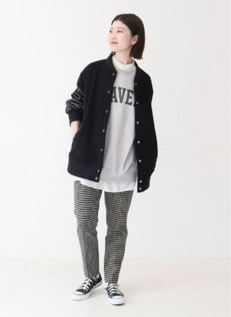 スピックアンドスパン　ウールスタジアムジャンパー