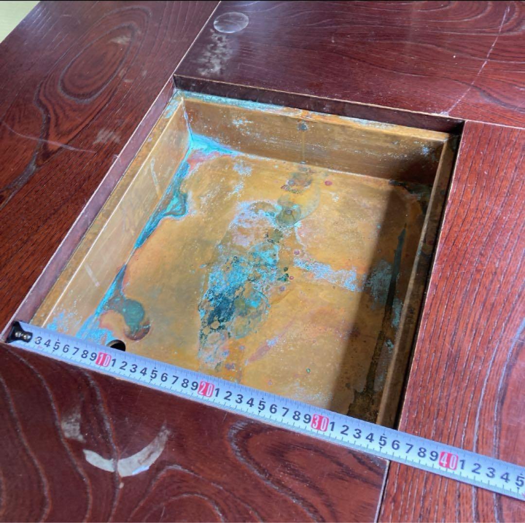 座卓 W120×D90×H40 天板厚9cm 囲炉裏　火鉢テーブル