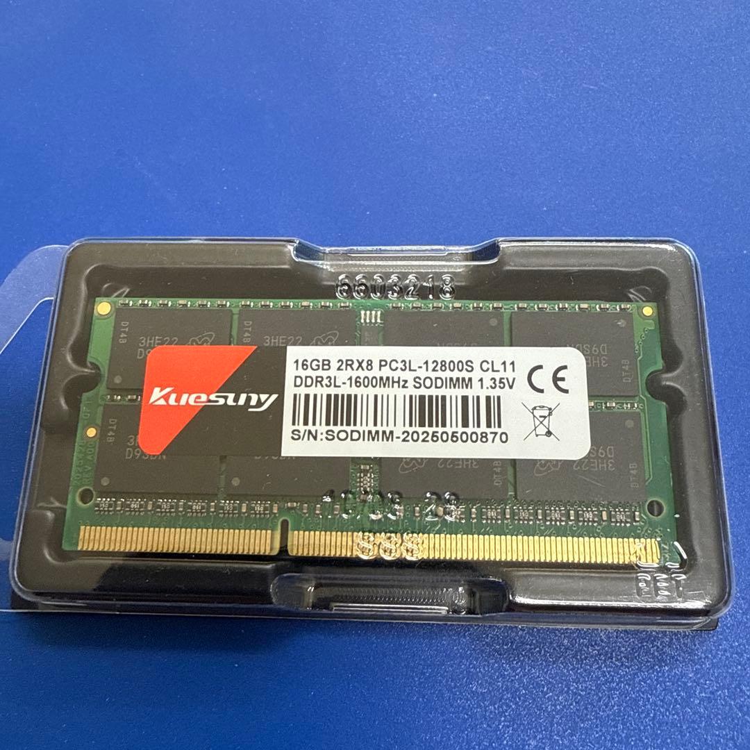16GB DDR3L-1600Mhz SODIMM 1.35Vノートメモリ