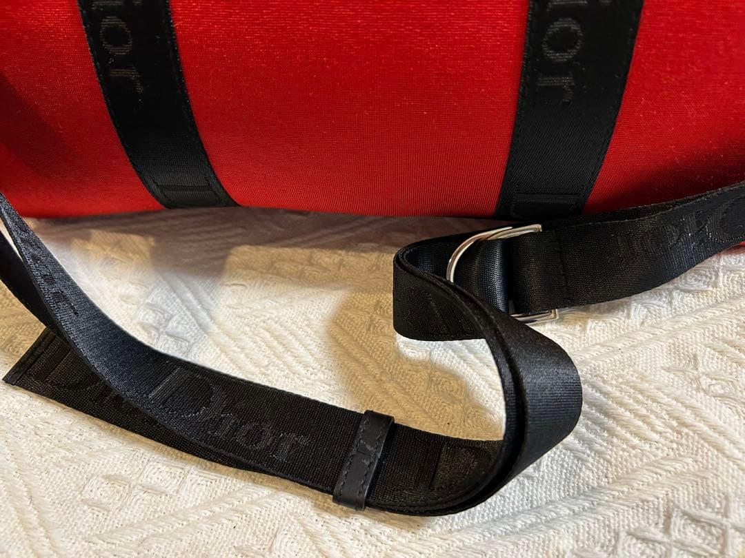 ゆ*ー様 クリスチャンディオール ハンドバッグ ショルダーバッグ 赤 ラインスト