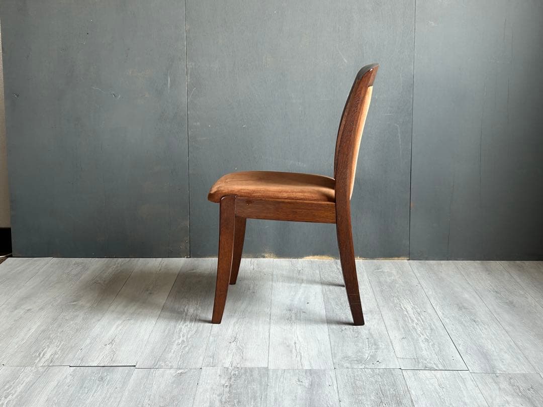 希少　ミッドセンチュリー　スウェードスタイル　無垢材　ヴィンテージチェア　IZ