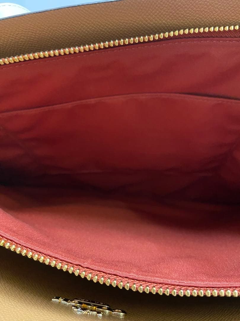 【美品】COACH トートバッグ シグネチャー ベージュ