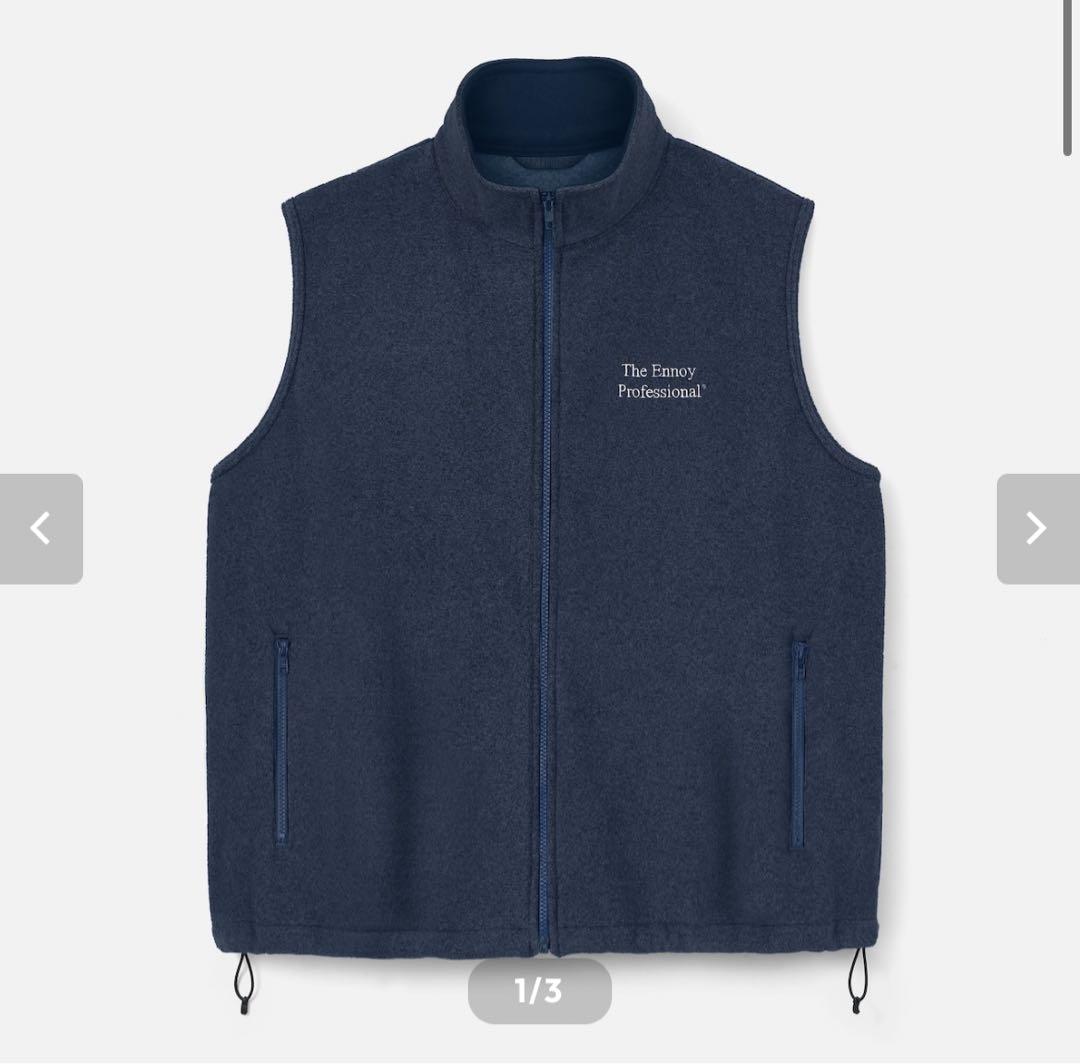 ENNOY PROFESSIONAL FLEECE VEST ネイビー