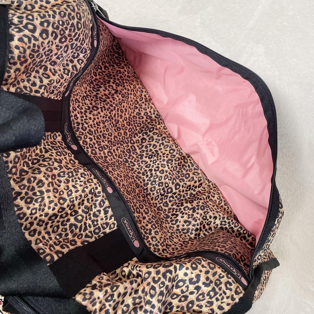 激レア♪ レスポートサック Ｘガール ボストンバッグ レオパード ラージ ポーチ