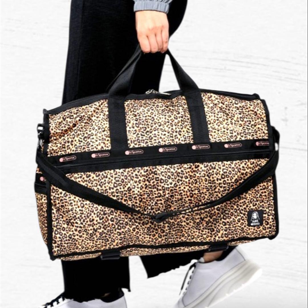 激レア♪ レスポートサック Ｘガール ボストンバッグ レオパード ラージ ポーチ