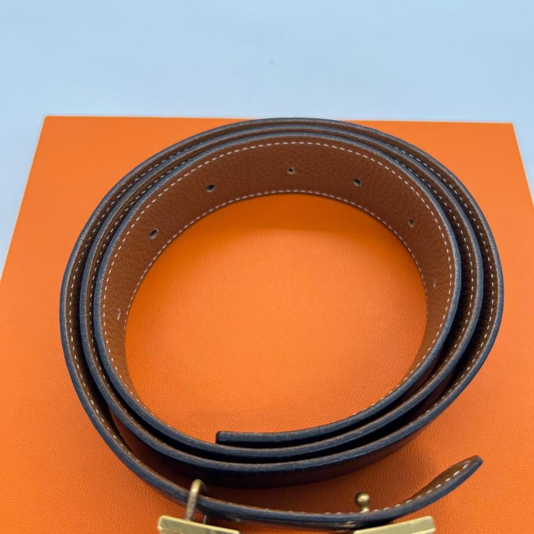 エルメス コンスタンス　Hベルト　ベルト ブラック　ブラウン　ゴールド レザー